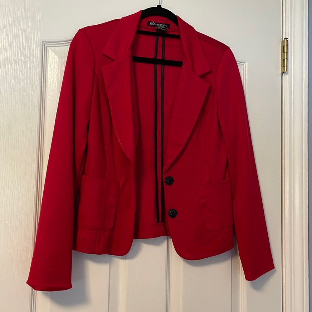 Classic Red Blazer